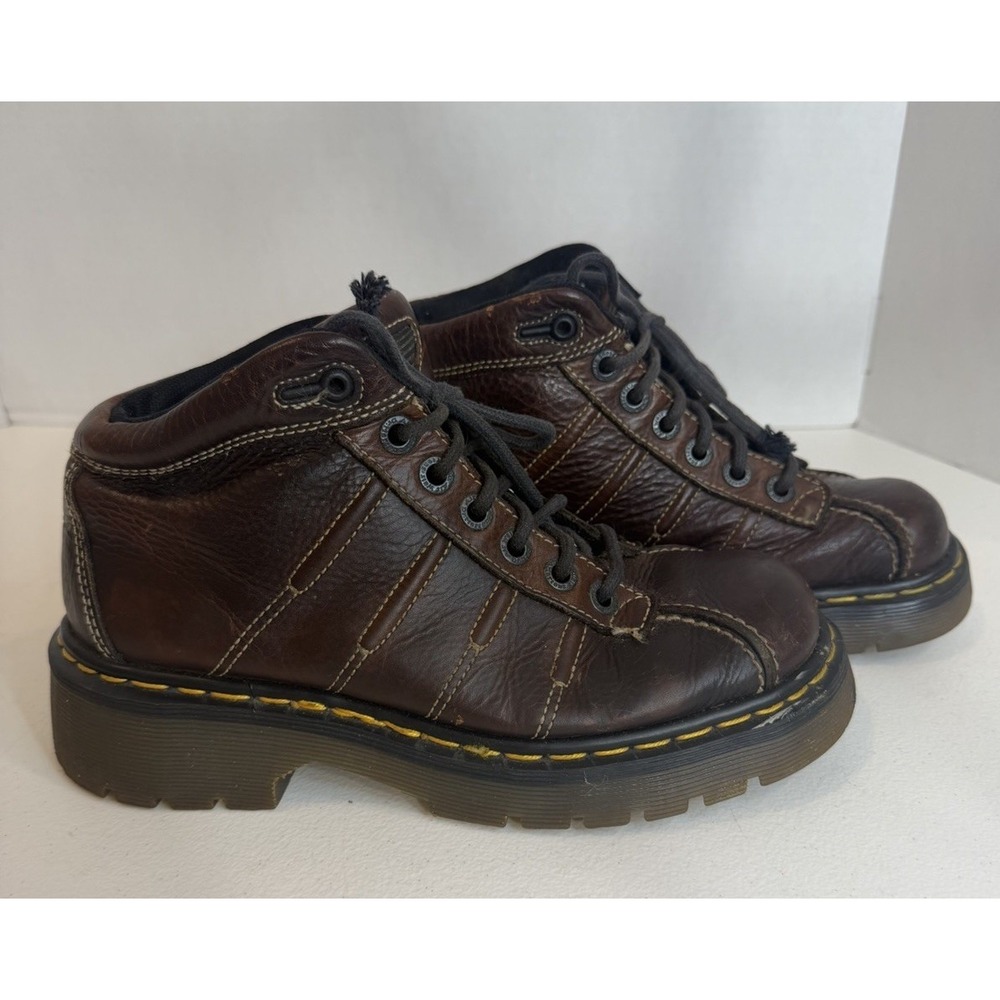 Dr. Martens Brown Ankle Boots Mens Style 9763 US Size 6 Chunky Y2K